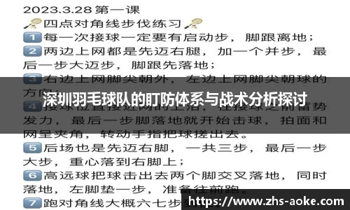 深圳羽毛球队的盯防体系与战术分析探讨